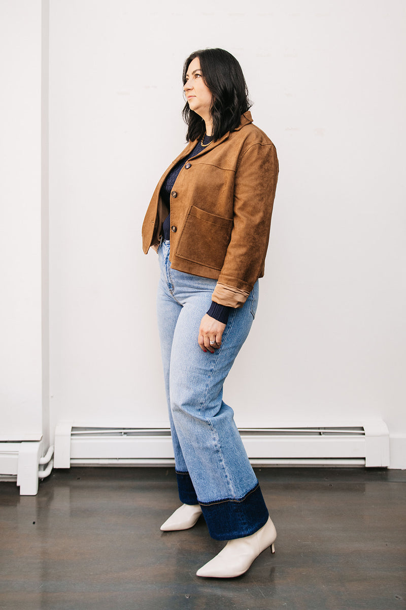 FAUX SUEDE JACKET