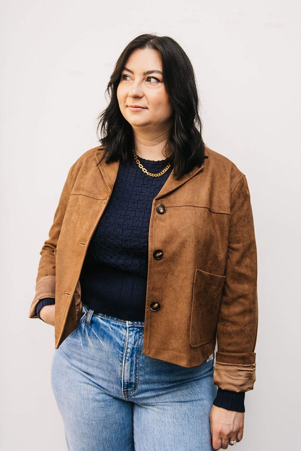 FAUX SUEDE JACKET