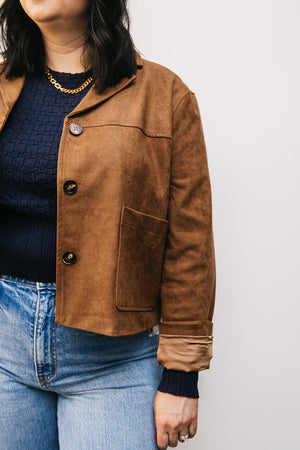 FAUX SUEDE JACKET