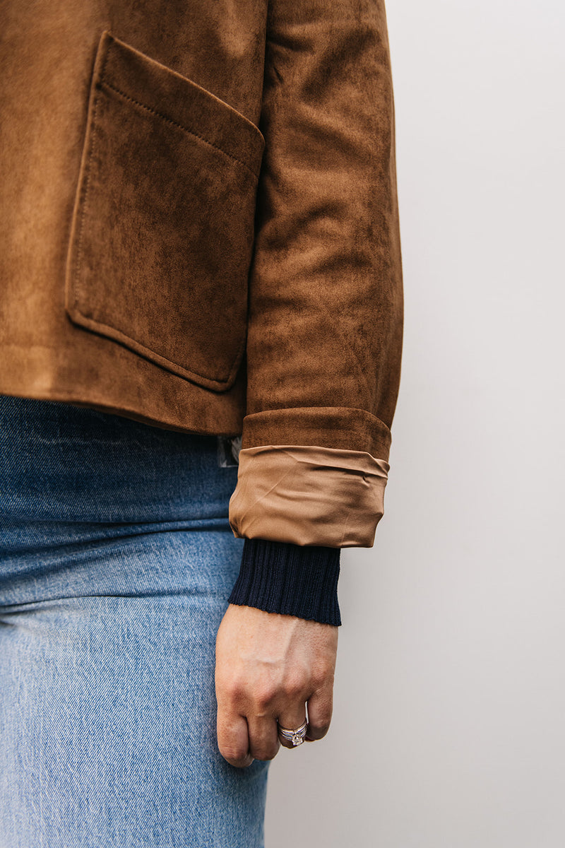 FAUX SUEDE JACKET