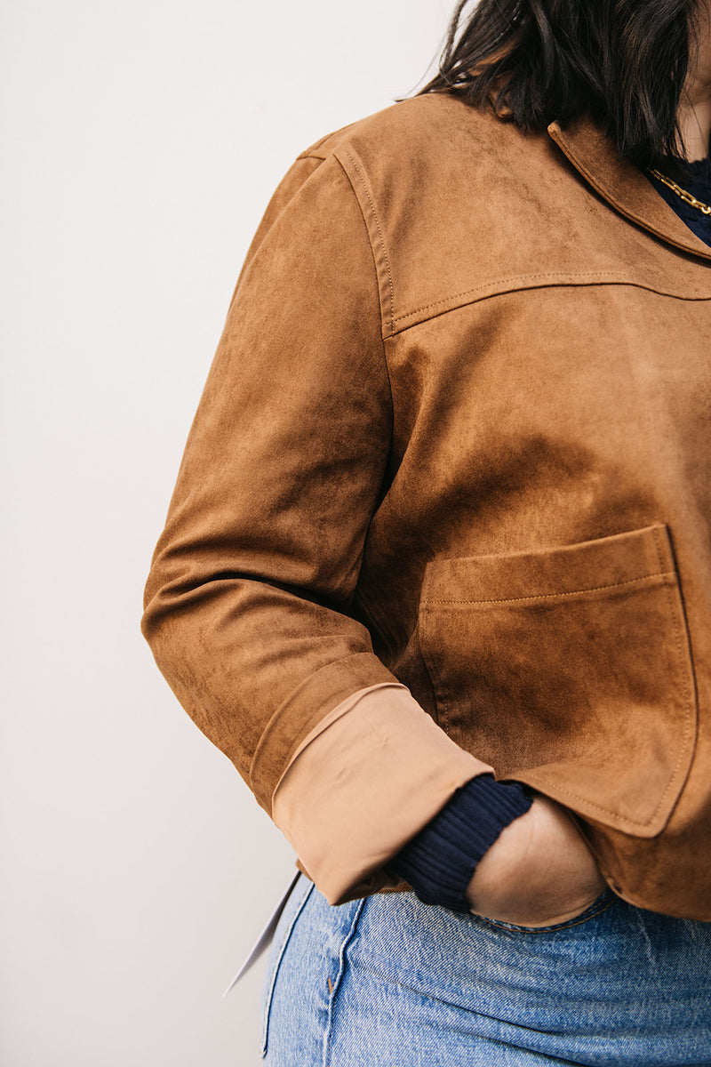 FAUX SUEDE JACKET
