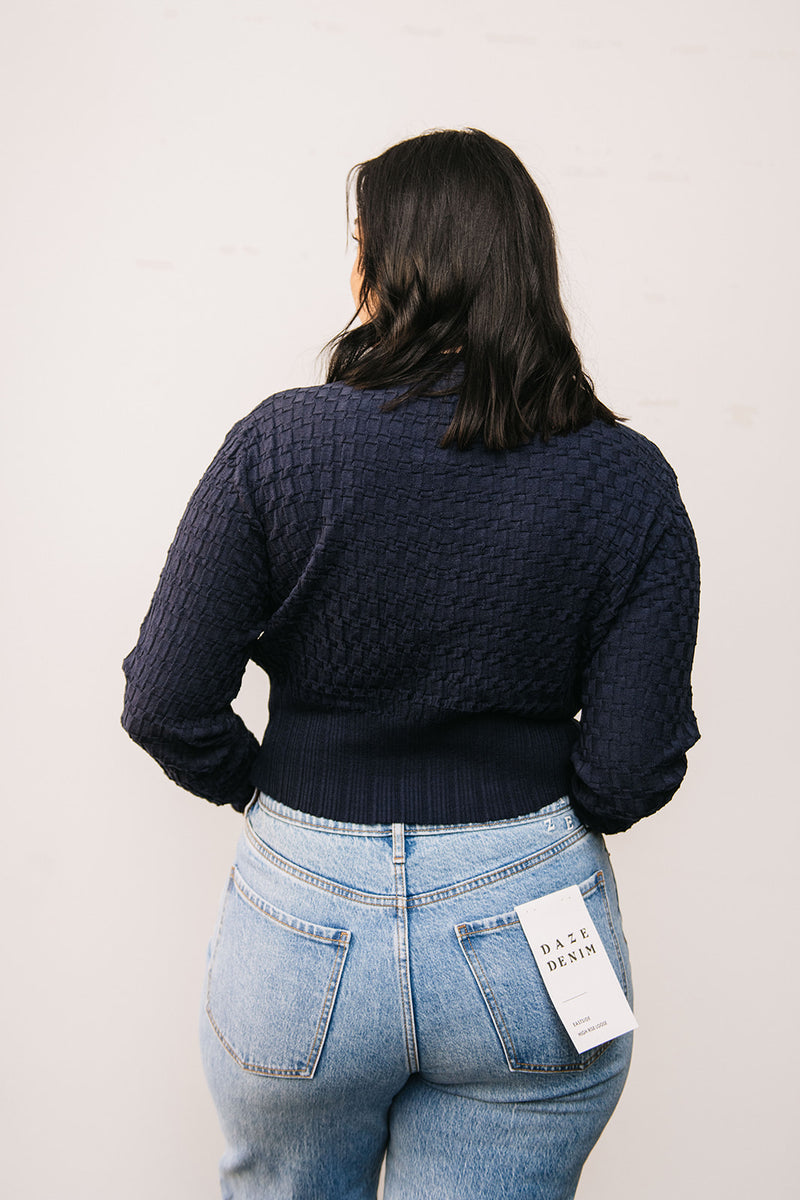 TEXTURED KNIT SWEATER
