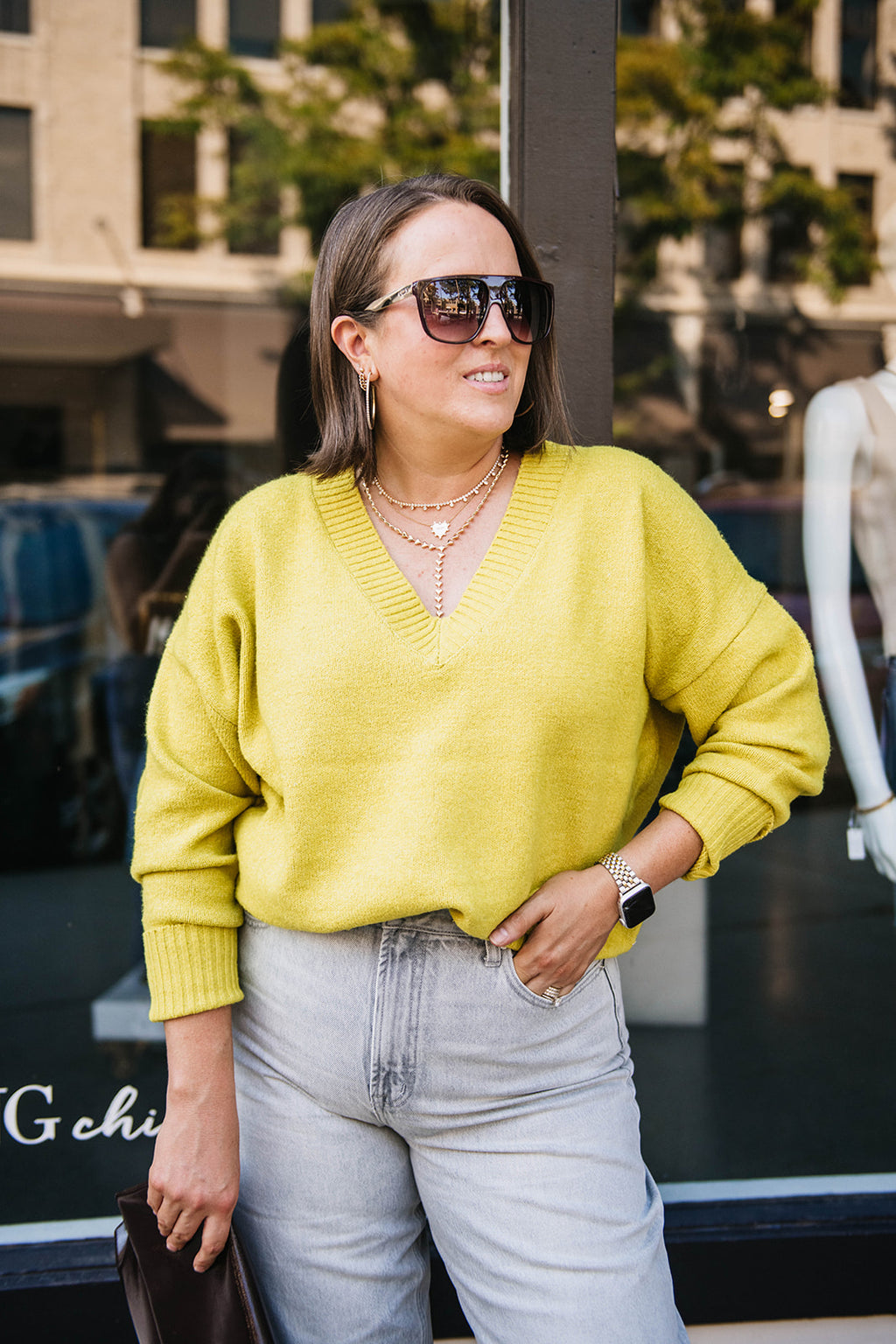 SOFT RIB V-NECK SWEATER