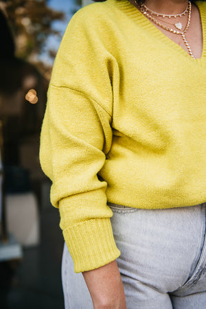SOFT RIB V-NECK SWEATER
