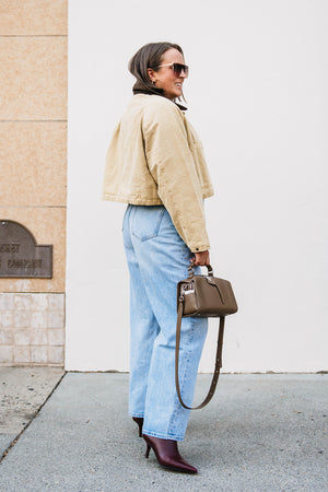 TWILL CROPPED JACKET