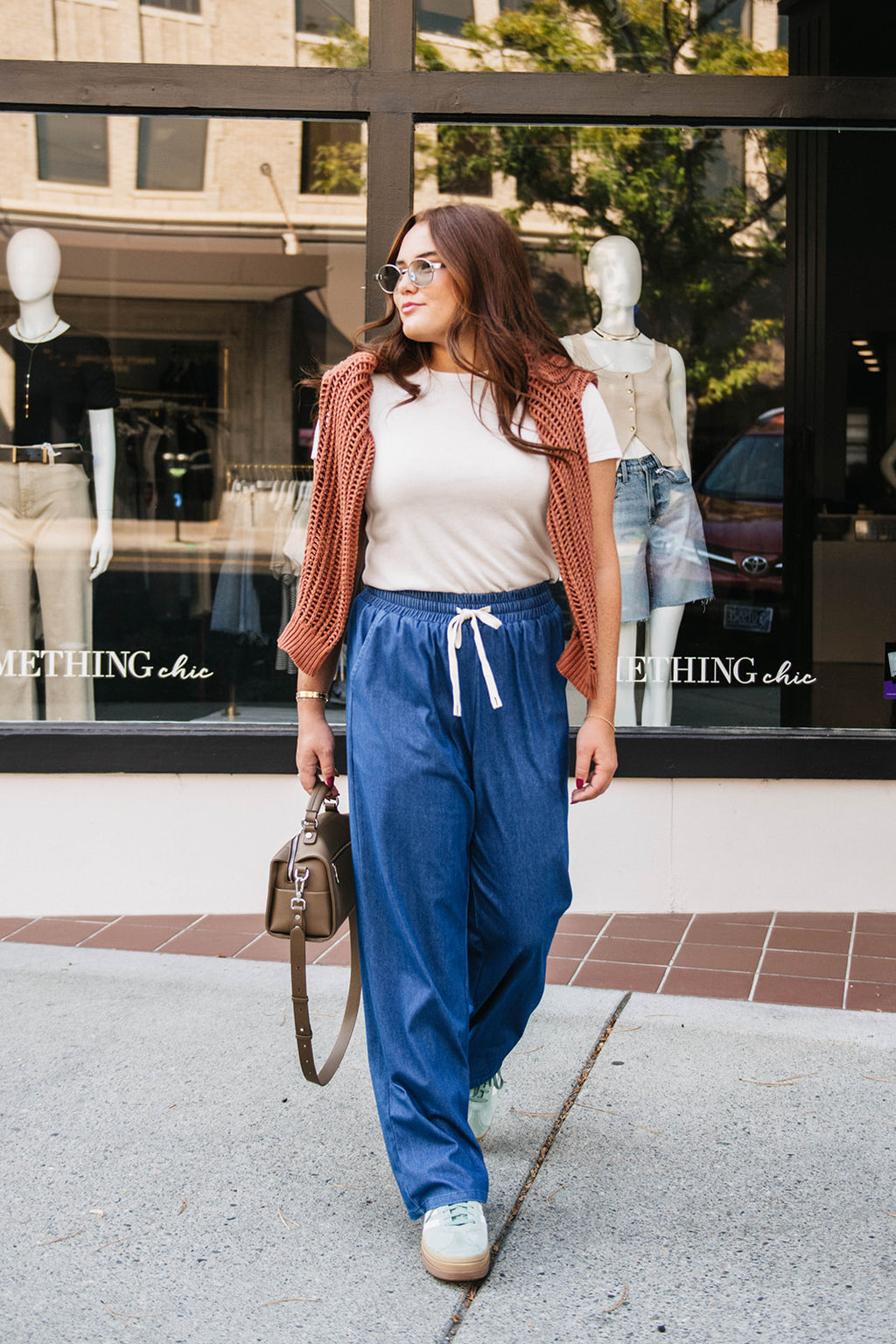 WIDE LEG DENIM PANT