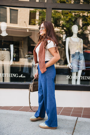 WIDE LEG DENIM PANT