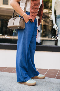 WIDE LEG DENIM PANT