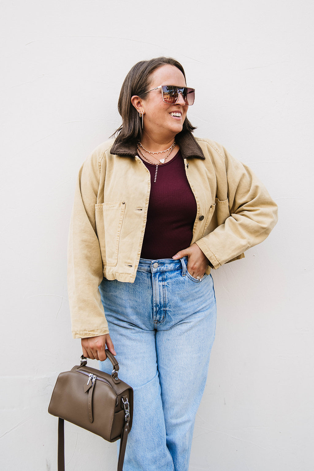 TWILL CROPPED JACKET