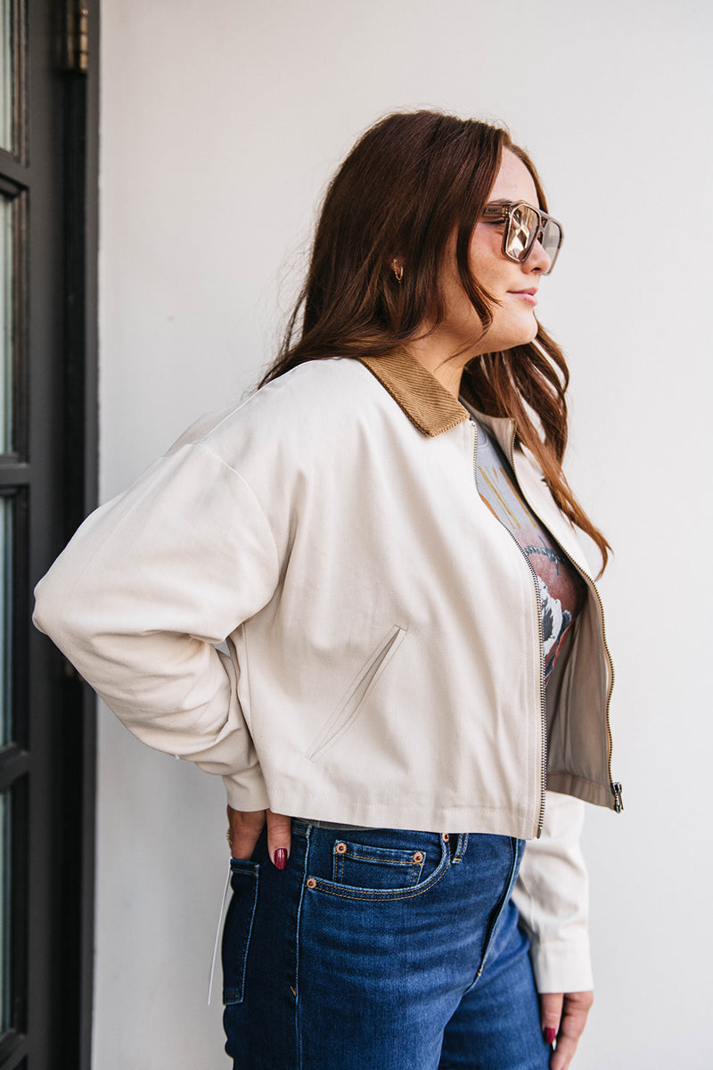 CORDUROY COLLAR BARN JACKET