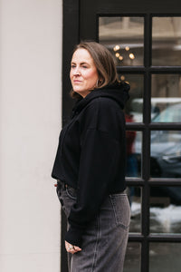 SOFT KNIT SNAP FRONT HOODIE