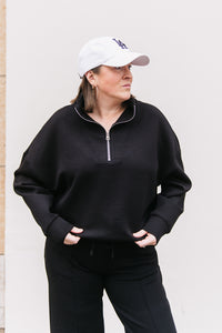 SOFT KNIT HALF ZIP