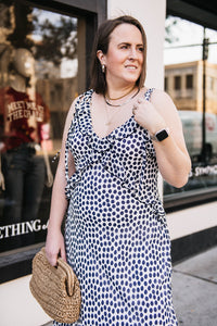RUFFLE SLIP DRESS