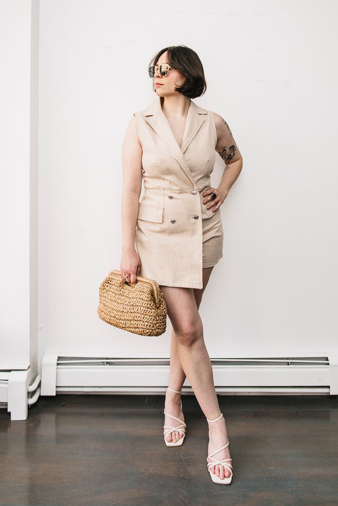 DOUBLE BREASTED ROMPER