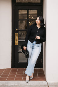 SILVER BUTTON CARDIGAN