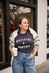 MISTLETOE & MARTINIS BOYFRIEND TEE