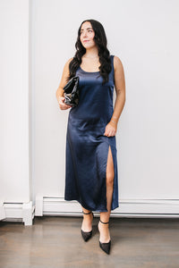 SATIN TANK DRESS