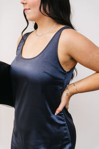 SATIN TANK DRESS