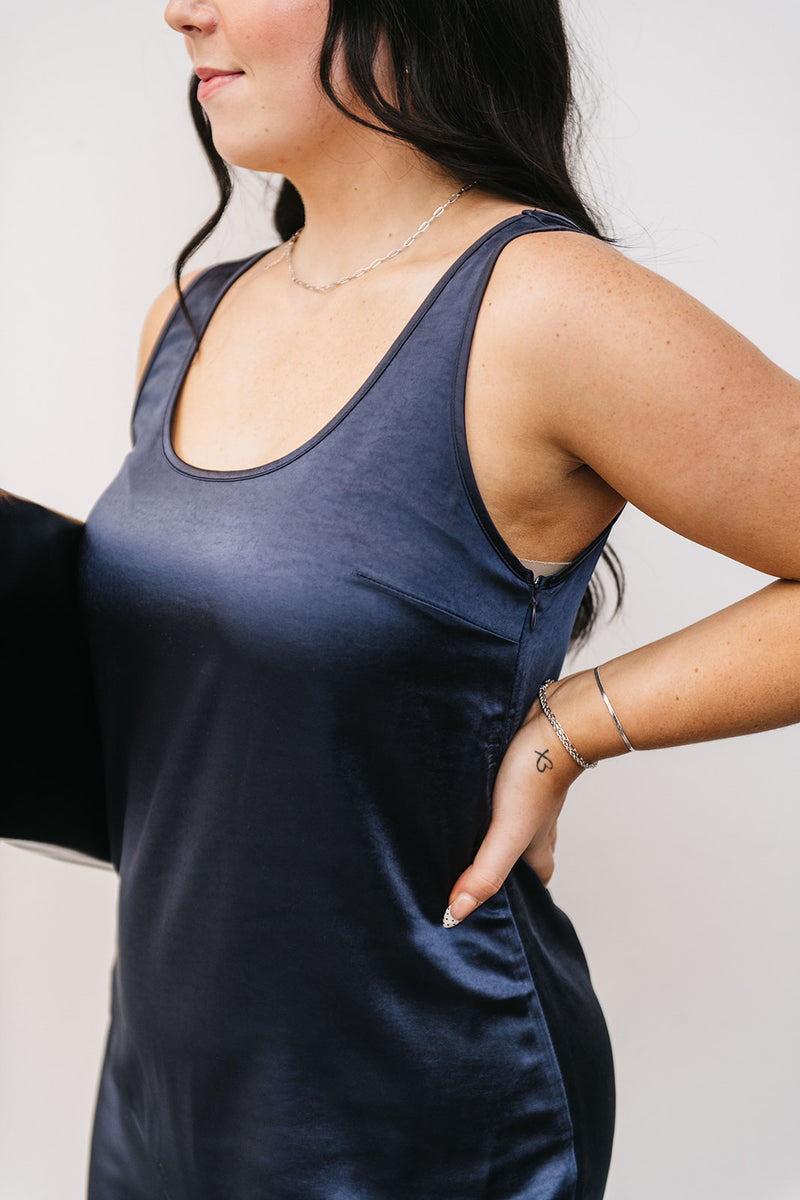 SATIN TANK DRESS