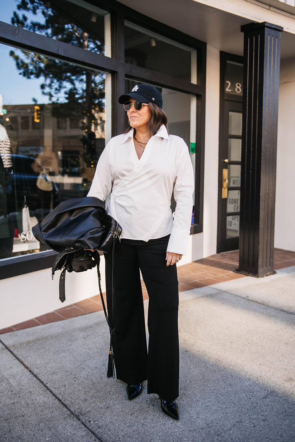 WIDE LEG STRETCH TROUSER