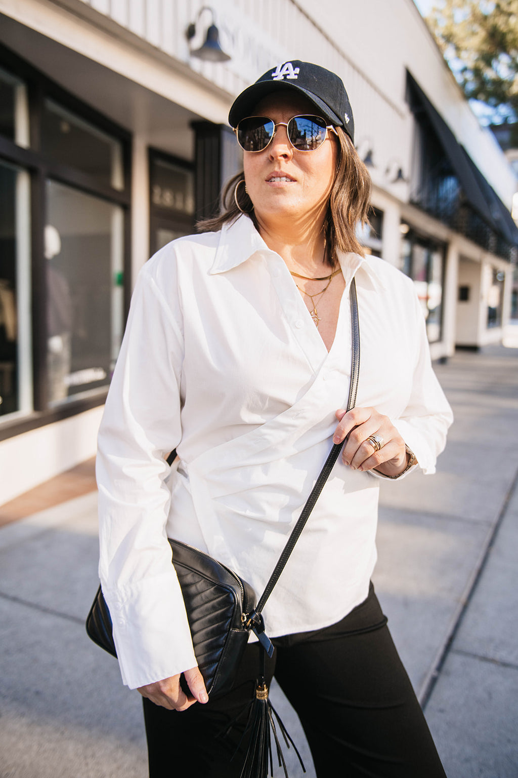WRAP BUTTON UP SHIRT