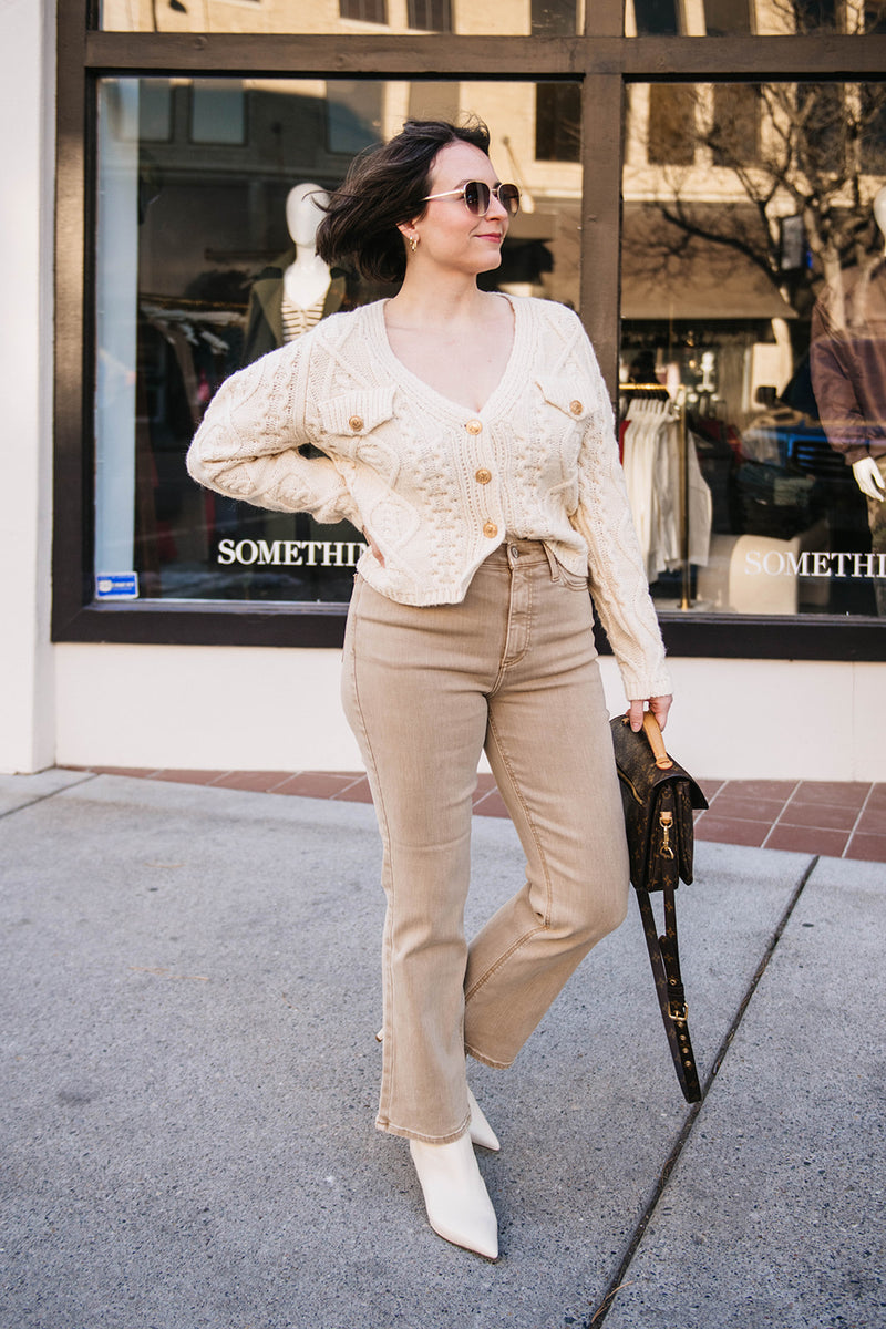 CABLE KNIT CARDIGAN