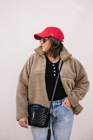 FAUX SHERPA JACKET