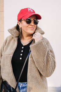 FAUX SHERPA JACKET