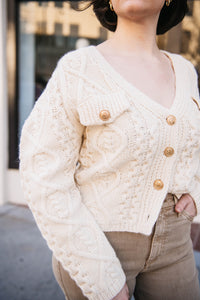 CABLE KNIT CARDIGAN