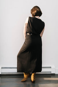 SLEEVELESS MIDI DRESS