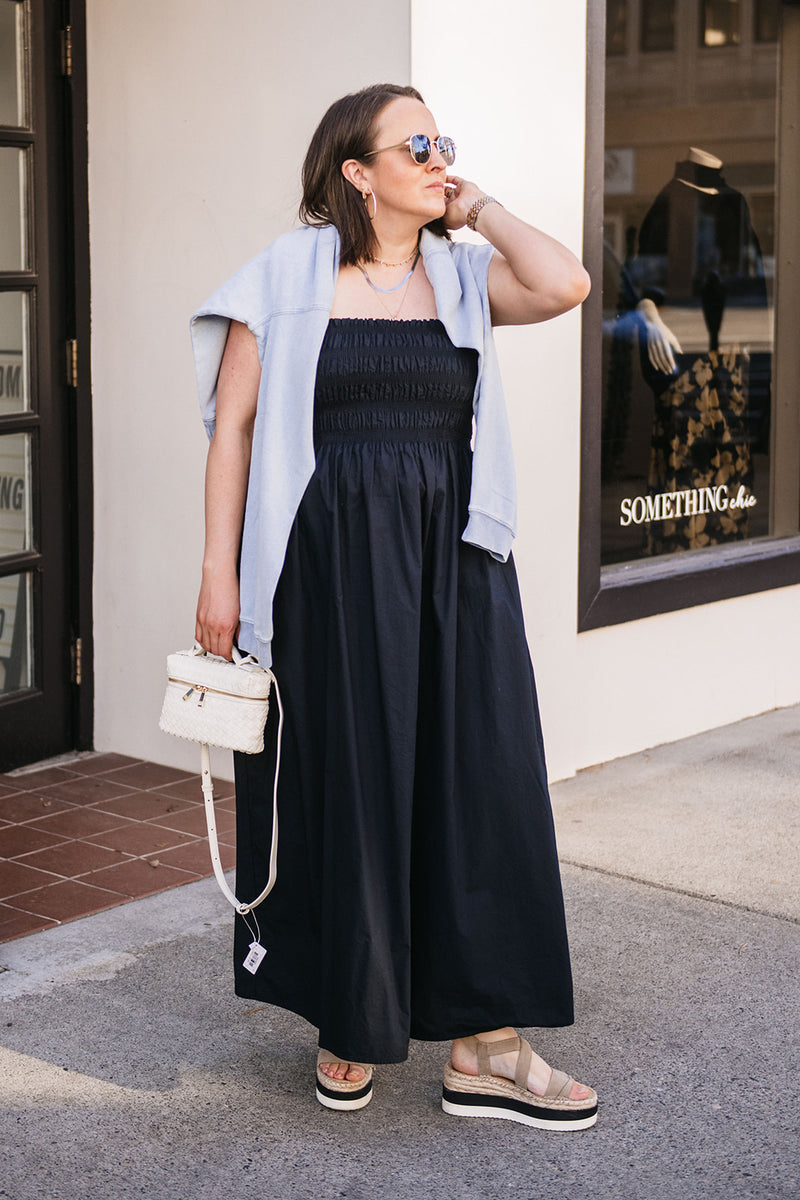 POPLIN MAXI DRESS – SOMETHINGchic Clothing