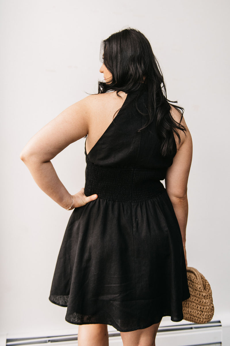 WRAP NECK DRESS