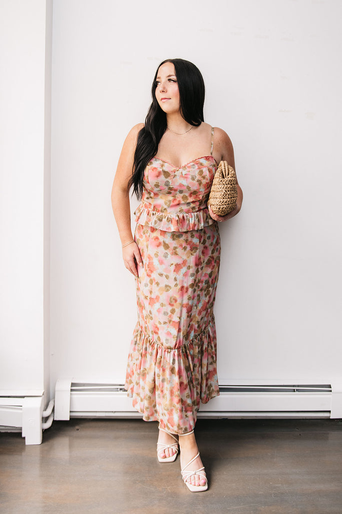 FLORAL MIDI DRESS