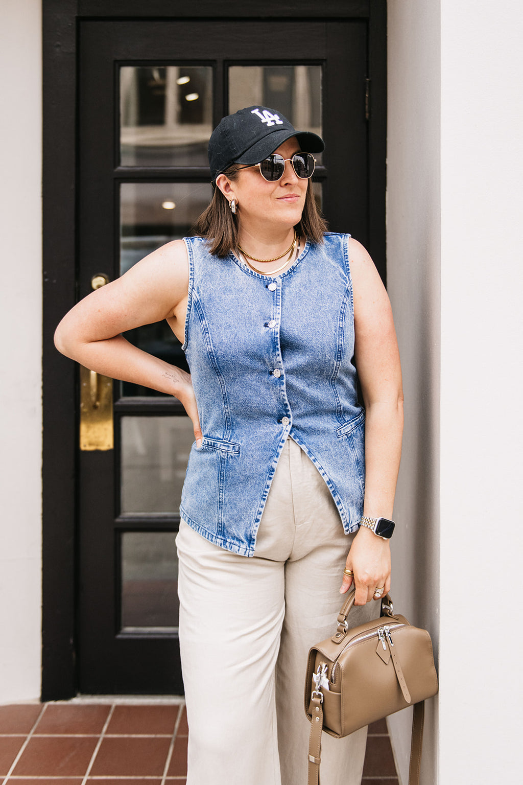 DENIM VEST TANK
