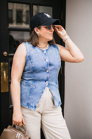 DENIM VEST TANK