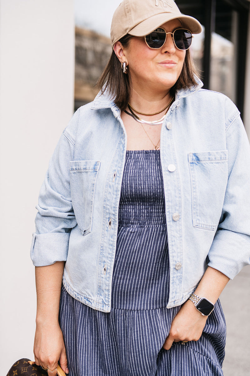 CROPPED DENIM JACKET