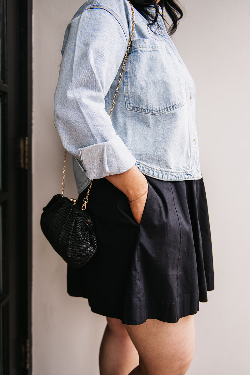 CROPPED DENIM JACKET