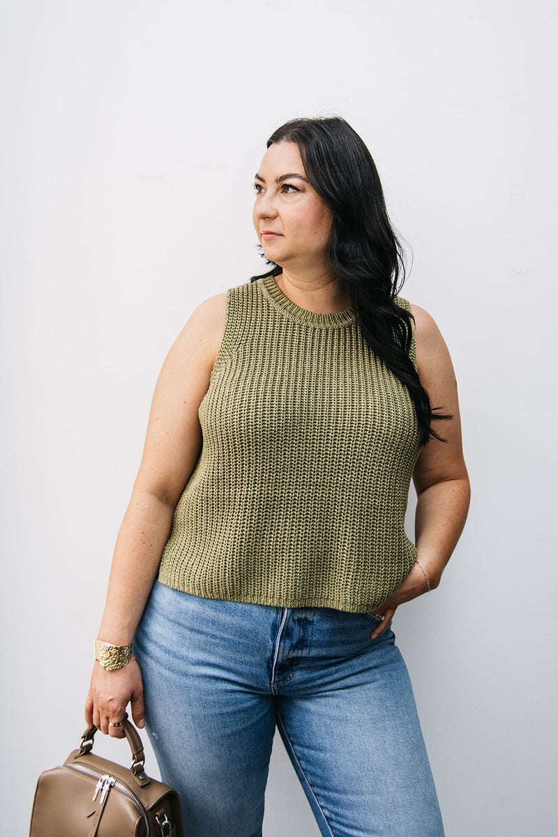 CHUNKY KNIT TANK