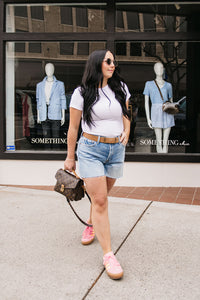 ANDIE HIGH RISE CUT OFF SHORT
