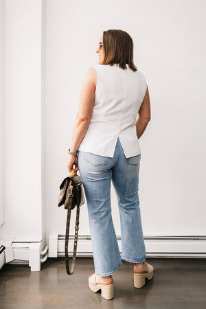 BUTTON UP VEST TOP