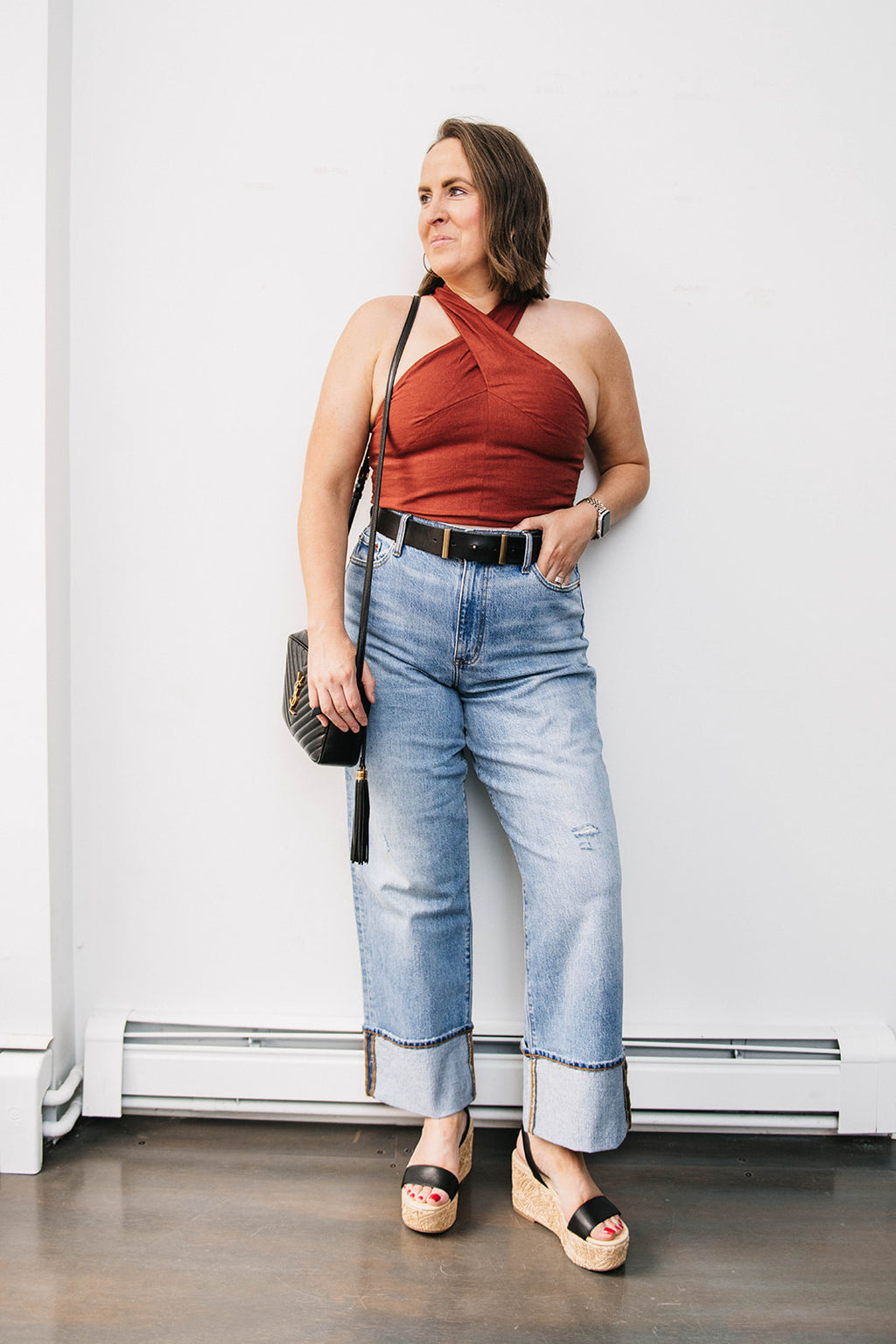 TWIST NECK CROP TOP