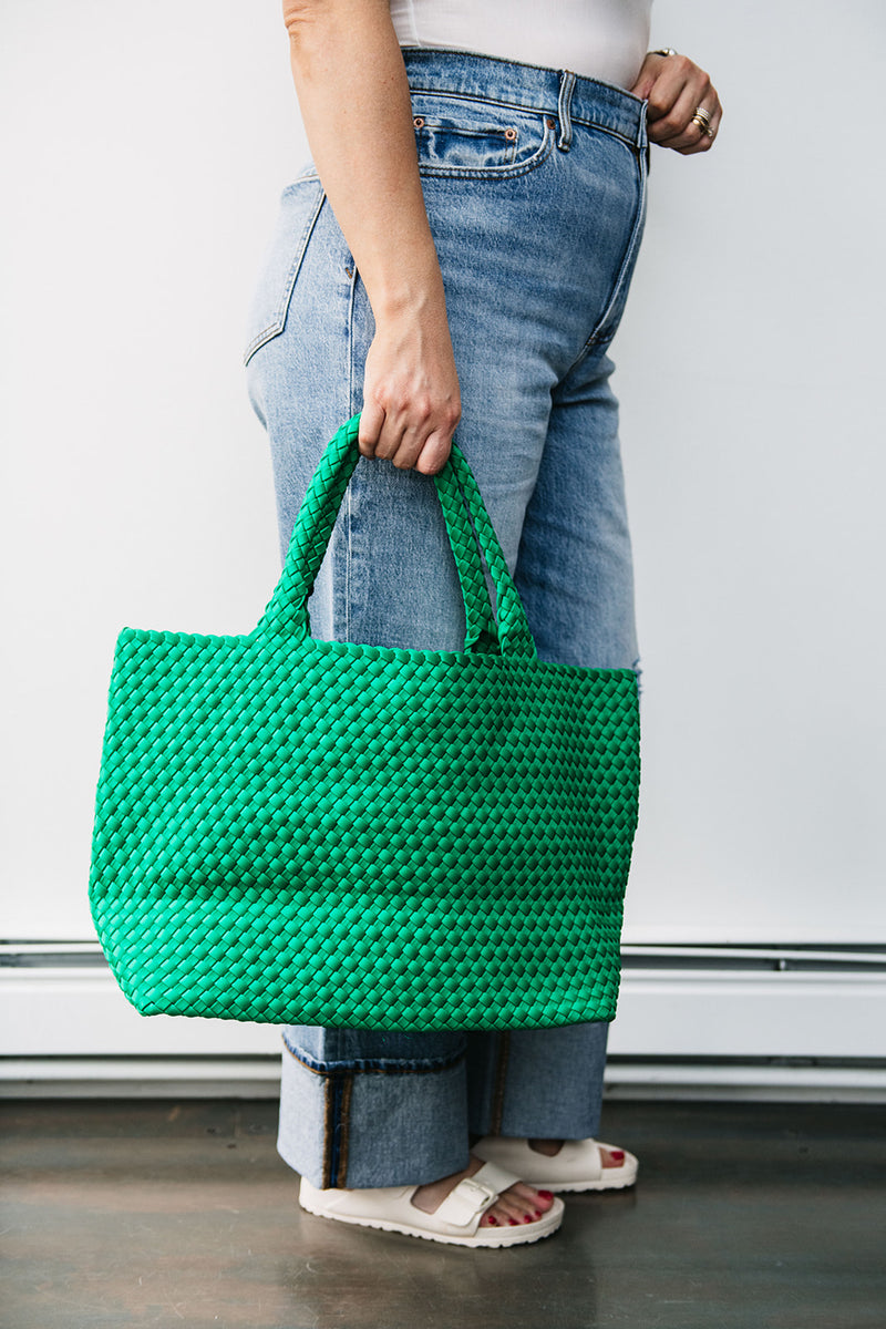 LARGE WOVEN NEOPRENE TOTE