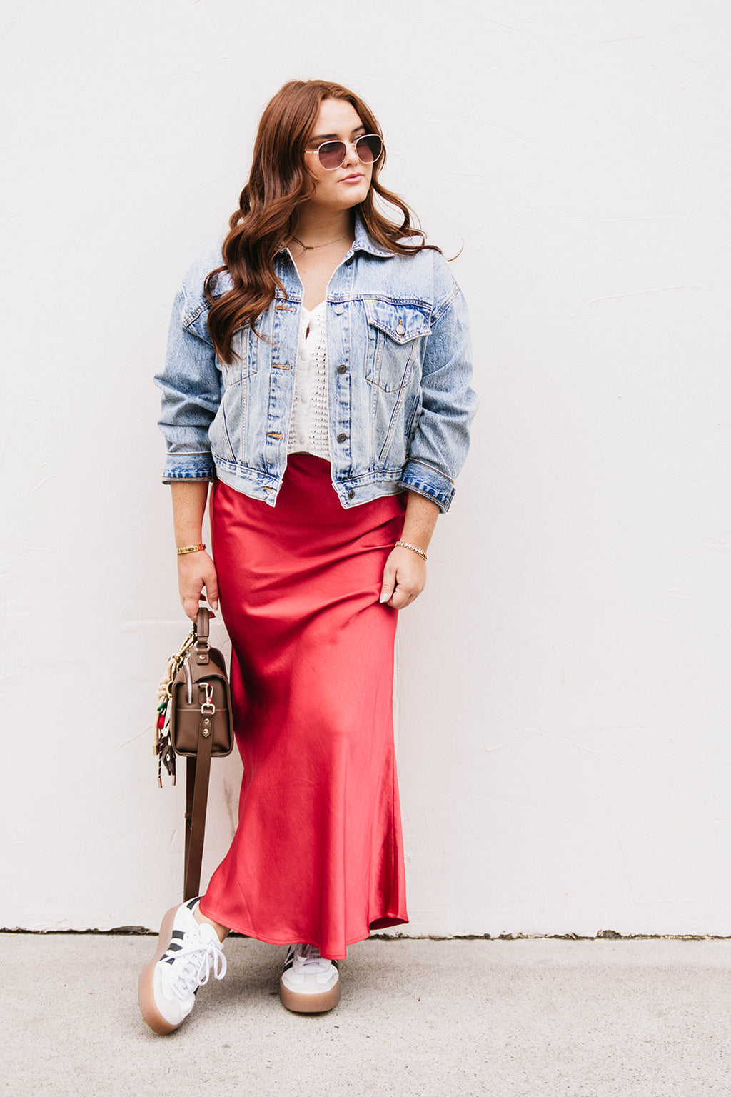 SATIN MAXI SKIRT
