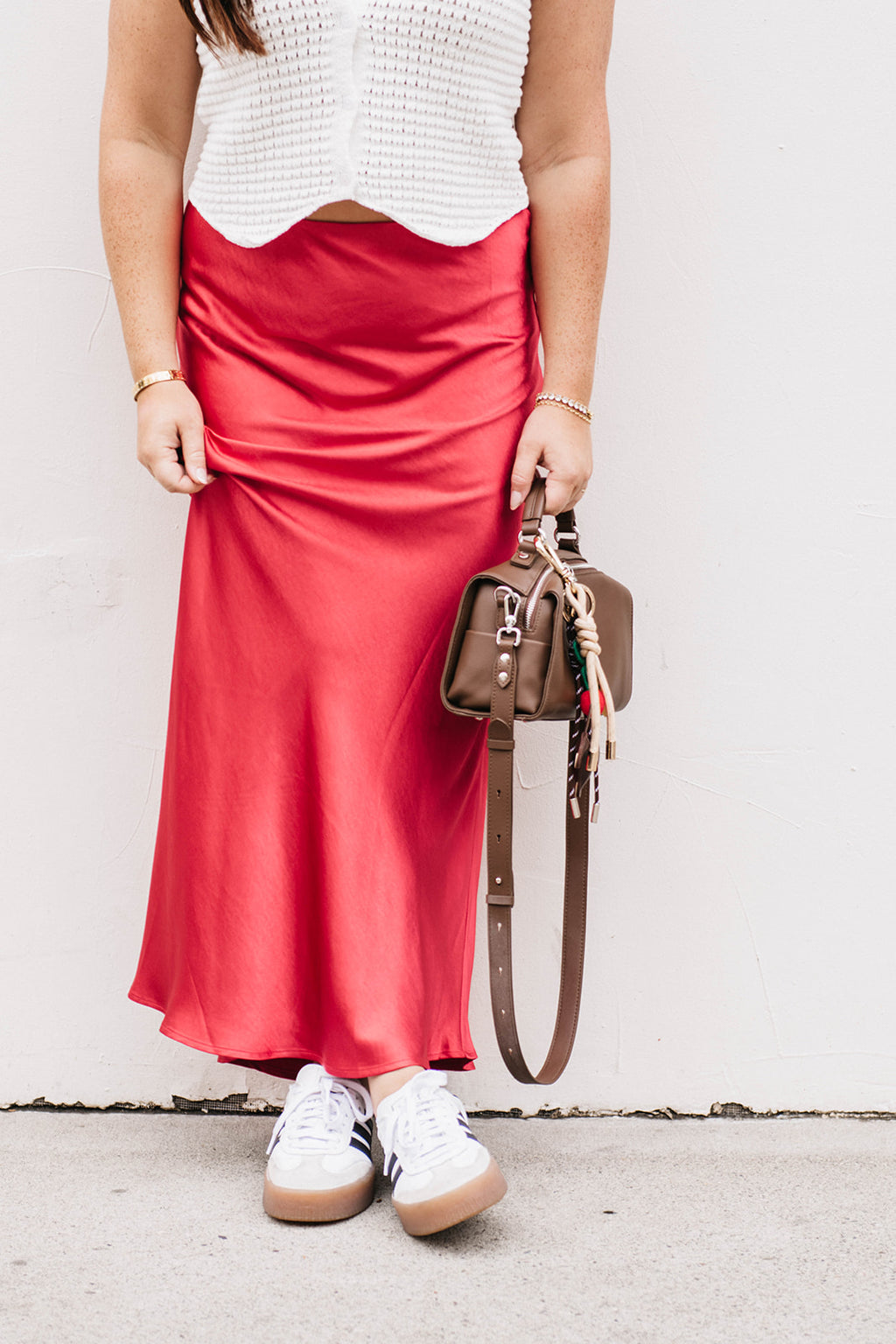 SATIN MAXI SKIRT