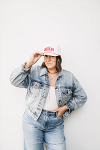 AMERICAN ROPE TRUCKER HAT