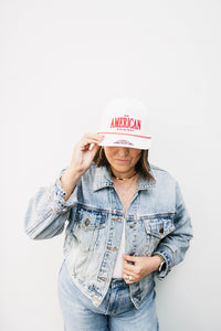 AMERICAN ROPE TRUCKER HAT