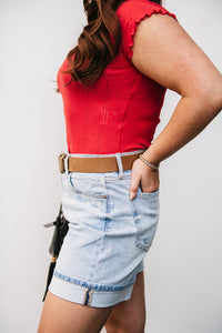 EASY RIDER MID RISE CUFFED SHORT
