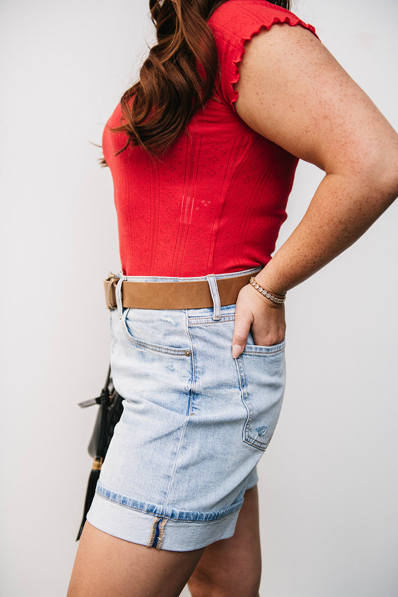 EASY RIDER MID RISE CUFFED SHORT