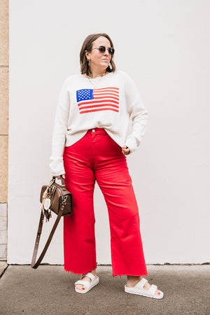 PENNY HIGH RISE WIDE LEG CROP