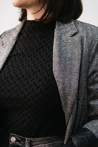 HERRINGBONE BLAZER